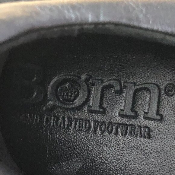 Vintage Y2K Born Chunky Square Tow Leather Loafers - Dark Academia - Picture 9 of 14